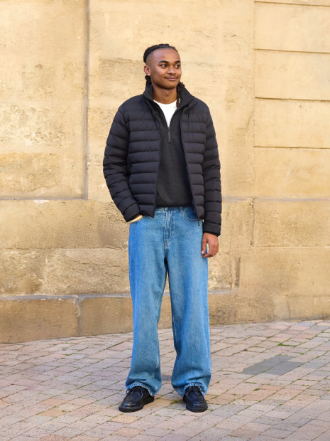 Толстовка UNIQLO на полумолнии 1159855934 (Серый XL)