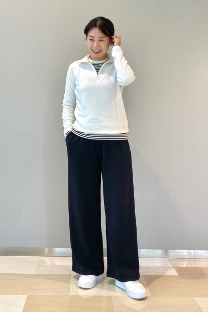 Толстовка флісова UNIQLO з напівблискавкою 1159856101 (Білий M)