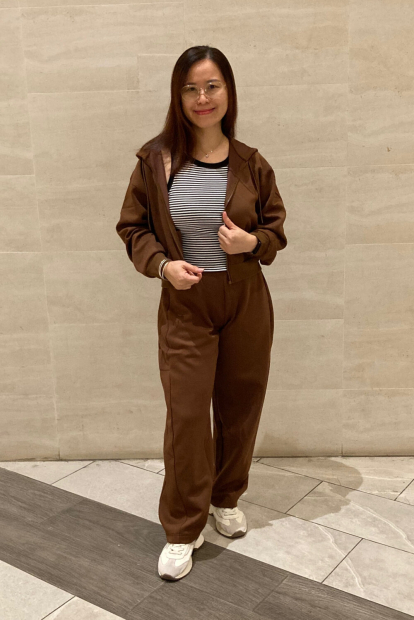 Толстовка на блискавці DRY UNIQLO з капюшоном 1159856199 (Коричневий S)