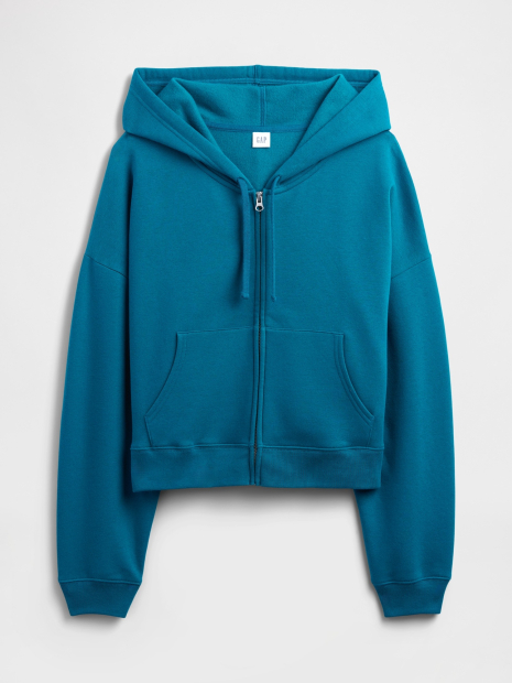 Толстовка жіноча укорочені GAP з капюшоном 1159856358 (Бірюзовий M)