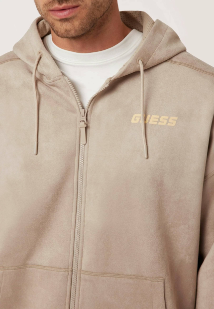 Толстовка чоловіча GUESS на блискавці 1159856937 (Бежевий XXL)