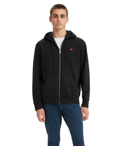 Мужская толстовка на молнии Levi's на флисе 1159858229 (Черный L)