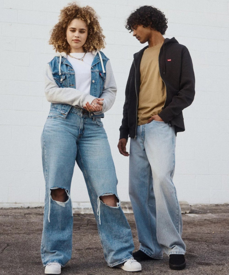 Мужская толстовка на молнии Levi's на флисе 1159858229 (Черный L)