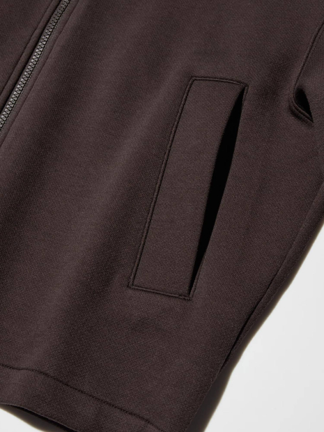 Толстовка на молнии UNIQLO с капюшоном 1159858240 (Коричневый M)