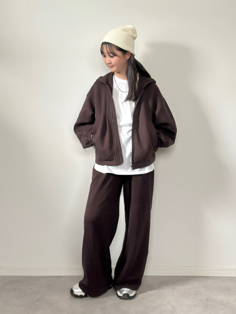 Толстовка на молнии UNIQLO с капюшоном 1159858240 (Коричневый M)