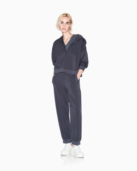 Толстовка жіноча Armani Exchange на напівблискавці 1159859213 (Сірий XS)