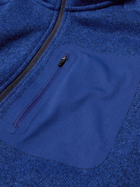 Вязаная толстовка на молнии UNIQLO внутри с экомехом 1159859729 (Синий M)