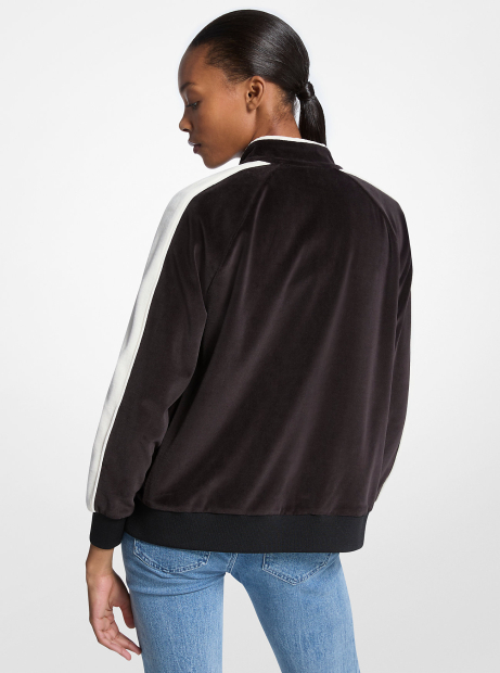 Женская велюровая толстовка Michael Kors 1159860108 (Черный/Белый XS)