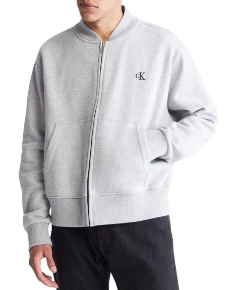 Мужская толстовка Calvin Klein на флисе 1159860316 (Серый XXL)