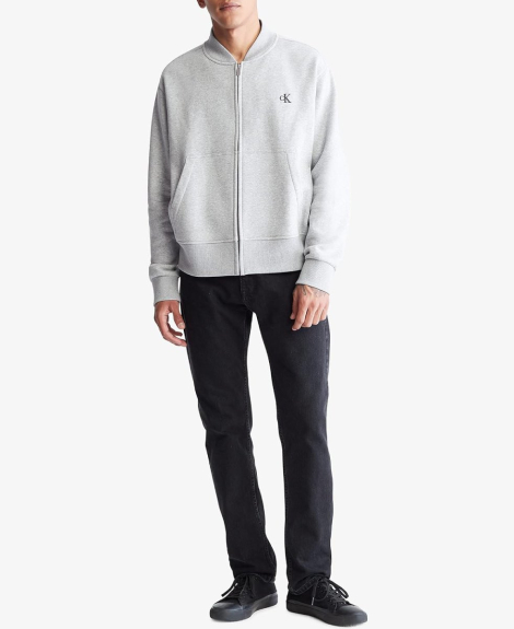 Мужская толстовка Calvin Klein на флисе 1159860316 (Серый XXL)