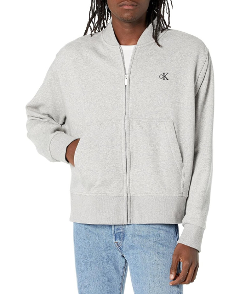 Мужская толстовка Calvin Klein на флисе 1159860316 (Серый XXL)