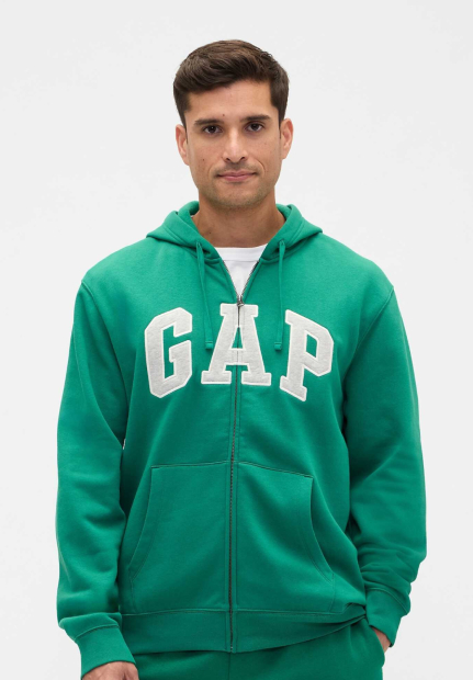 Толстовка на флісі GAP з логотипом 1159860856 (Зелений M)