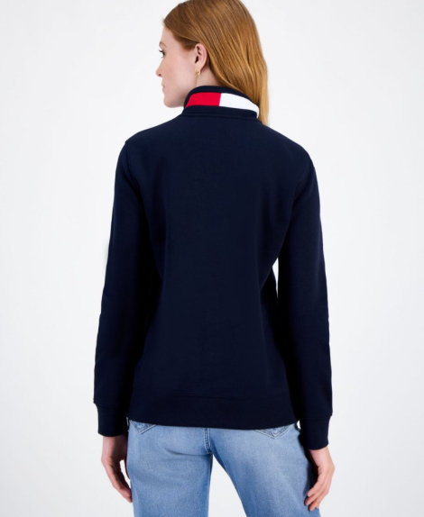 Толстовка жіноча Tommy Hilfiger на флісі 1159861416 (Синій XL)