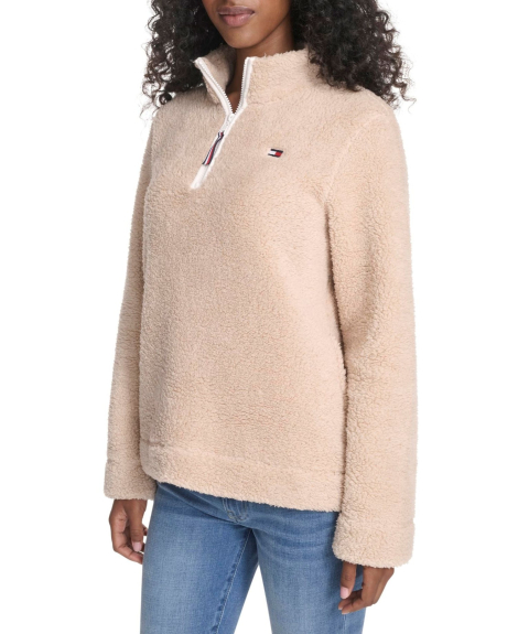 Женская толстовка Tommy Hilfiger из шерпы 1159862411 (Бежевый L)