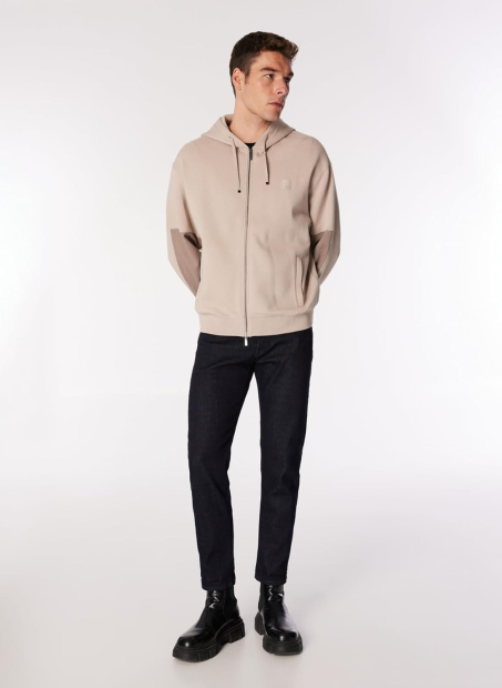 Мужская толстовка Armani Exchange на молнии 1159864350 (Бежевый XL)