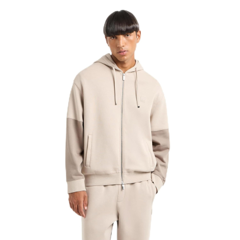 Мужская толстовка Armani Exchange на молнии 1159864350 (Бежевый XL)