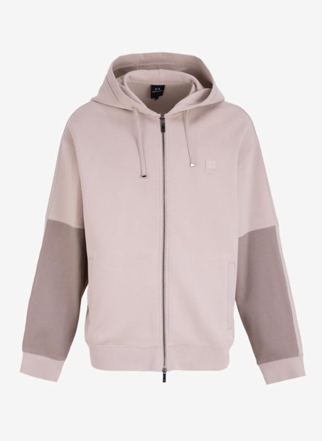 Мужская толстовка Armani Exchange на молнии 1159864350 (Бежевый XL)