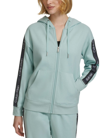 Женская толстовка на флисе Calvin Klein с капюшоном 1159865566 (Зеленый XL)