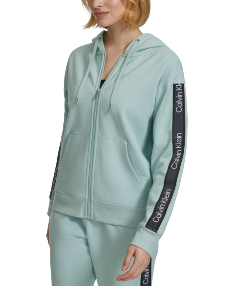 Женская толстовка на флисе Calvin Klein с капюшоном 1159865566 (Зеленый XL)