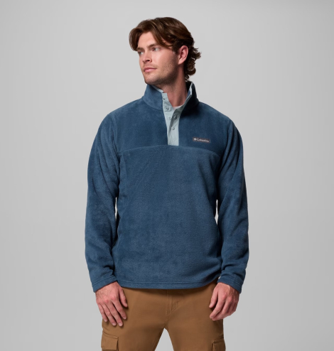 Флисовая толстовка Columbia на кнопках 1159986821 (Синий 1X)