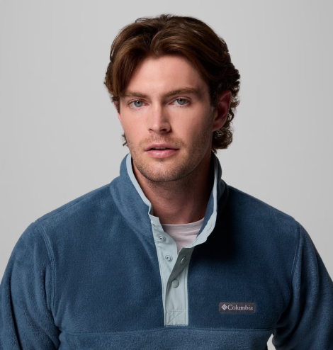 Флисовая толстовка Columbia на кнопках 1159986821 (Синий 1X)
