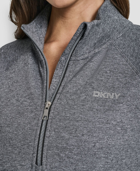 Женская толстовка DKNY на флисе 1160233088 (Серый S)