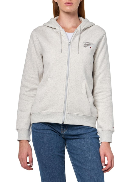 Толстовка жіноча з капюшоном Tommy Hilfiger на флісі 1161171028 (Сірий XS)