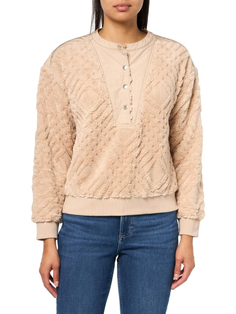 Женская толстовка Tommy Hilfiger из шерпы 1161495040 (Бежевый XXL)