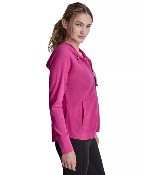 Женская лёгкая толстовка DKNY на молнии 1162369281 (Розовый XS)