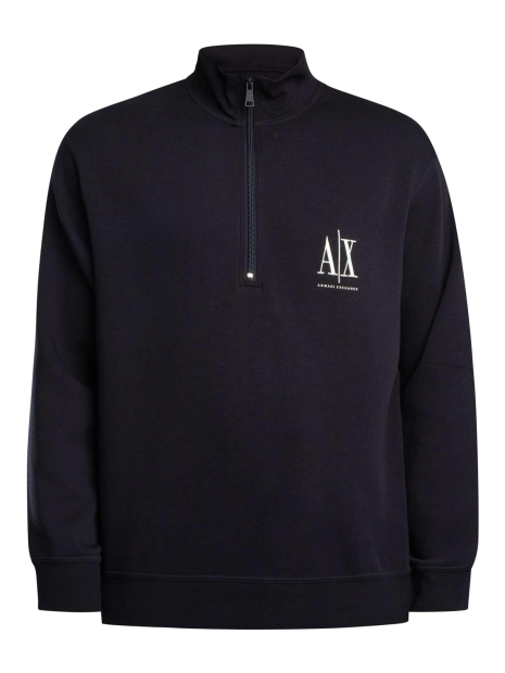 Толстовка чоловіча Armani Exchange на напівблискавці 1162477513 (Синій XXL)