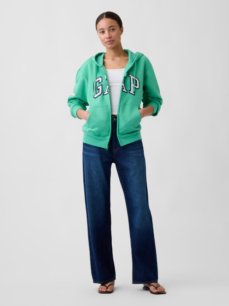 Толстовка на флісі GAP з логотипом 1162626608 (Зелений XXL)