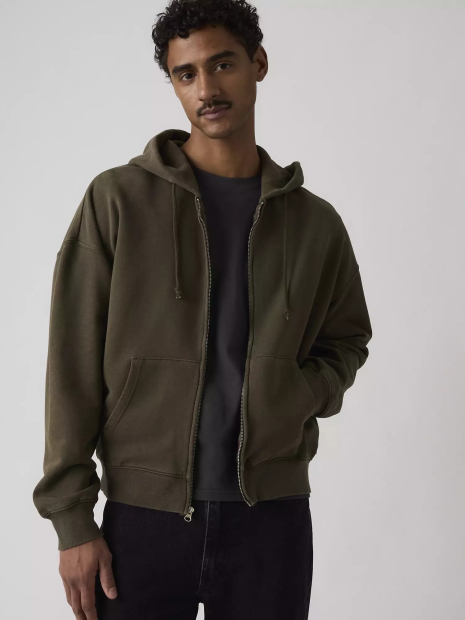 Толстовка чоловіча на блискавці Levi's 1162680249 (Зелений XXL)