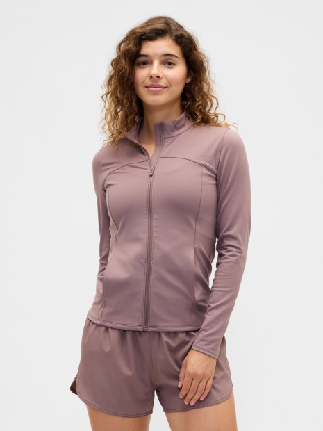 Женская толстовка GAP Fit на молнии 1162834226 (Коричневый S)