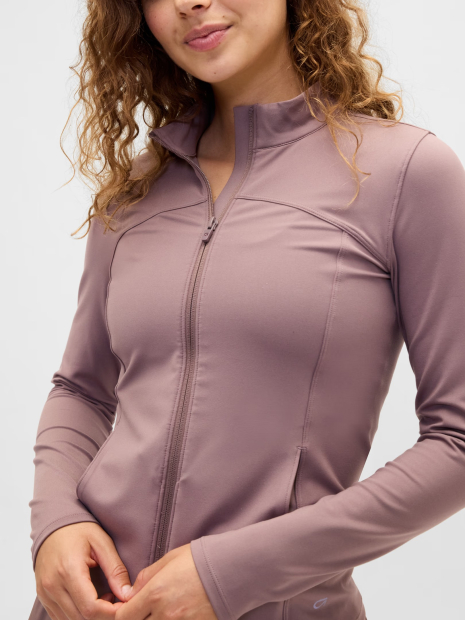 Женская толстовка GAP Fit на молнии 1162834226 (Коричневый S)