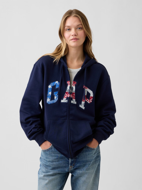 Толстовка на флисе GAP с логотипом 1162974397 (Синий M)