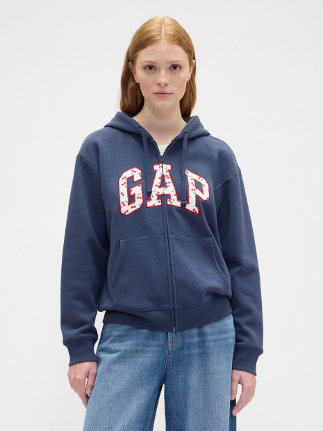 Толстовка на флисе GAP с логотипом 1162936524 (Синий S)