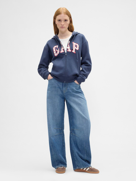 Толстовка на флисе GAP с логотипом 1162936058 (Синий M)