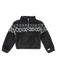 Детская толстовка из шерпы Levi's с полумолнией 1159838194 (Черный 140-155)