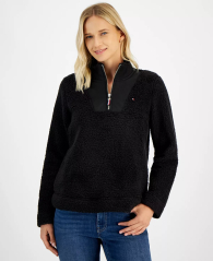 Женская толстовка Tommy Hilfiger из шерпы 1159839103 (Черный S)