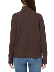 Женская толстовка Tommy Hilfiger с полумолнией 1159839156 (Коричневый L)