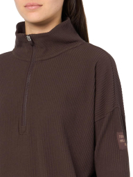 Женская толстовка Tommy Hilfiger с полумолнией 1159839156 (Коричневый L)