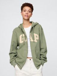 Толстовка на флисе GAP с логотипом 1159839255 (Зеленый L)