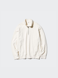 Стильная толстовка UNIQLO c полумолнией 1159839871 (Молочный 3XL)
