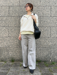 Стильна толстовка UNIQLO з напівблискавкою 1159839871 (Молочний 3XL)