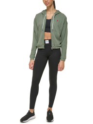 Женская толстовка с капюшоном Tommy Hilfiger на молнии 1159840442 (Зеленый XL)