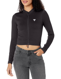 Толстовка жіноча Guess кофта на блискавці 1159841010 (Чорний XS/S)