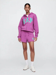 Женская толстовка на флисе GAP кофта с капюшоном на молнии 1159842149 (Розовый M)