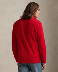 Мужская толстовка Polo Ralph Lauren кофта на полумолнии 1159842519 (Красный L)