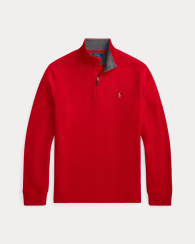 Мужская толстовка Polo Ralph Lauren кофта на полумолнии 1159842519 (Красный L)