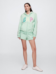 Толстовка жіноча на флісі GAP кофта з капюшоном на блискавці 1159843925 (Зелений XL)
